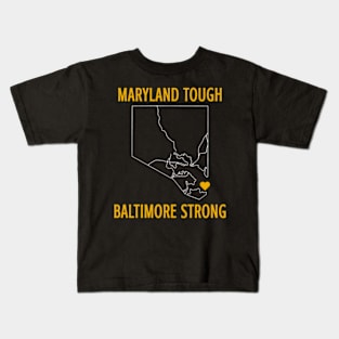 Maryland Tough Baltimore Kids T-Shirt